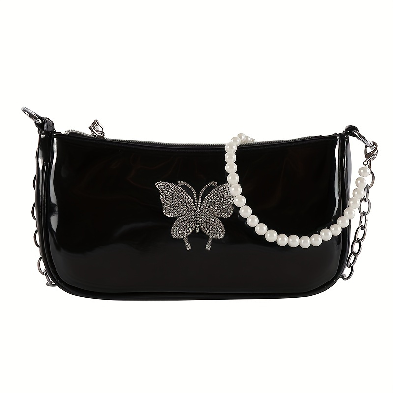 Y2K Butterfly Pearl Handbag