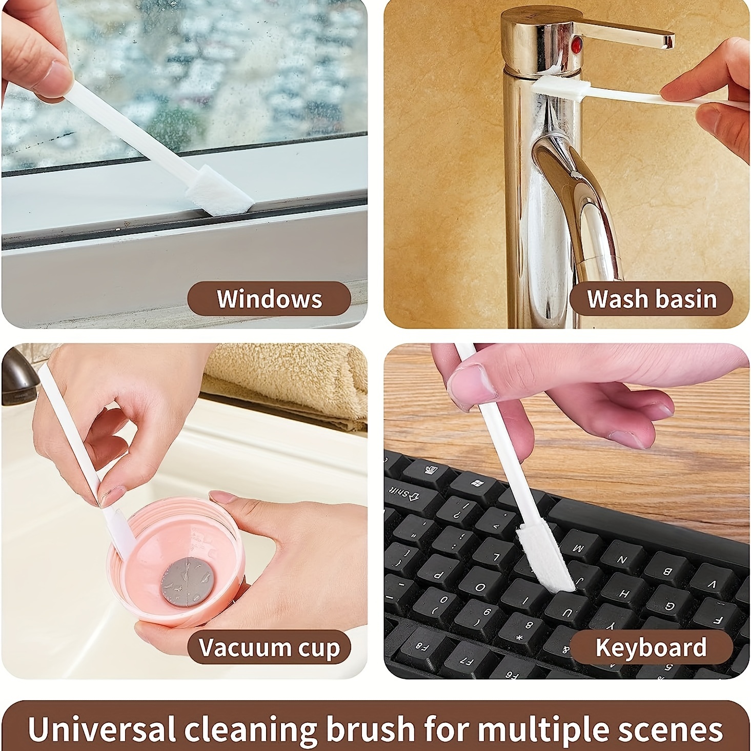  8pcs Small Household Cleaning Brushes, Small Cleaning Brush Set  Detail Cleaning Brush Crevice Cleaning Tool for Window Toilet Keyboard  Humidifier Bottle Small Space Gaps Corner : Home & Kitchen