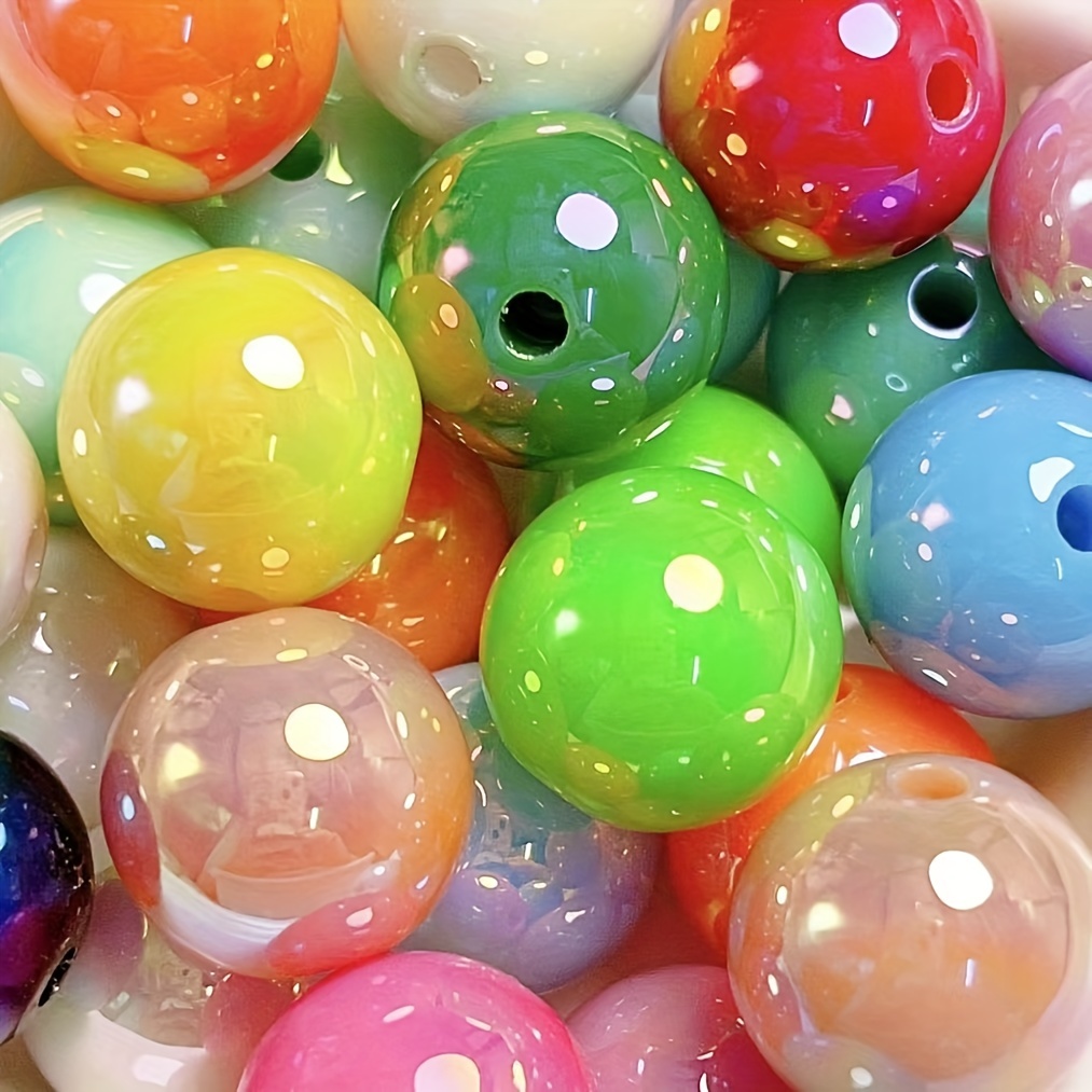 About Exterior Resin Chunky Bubble Gum Beads Round Random - Temu