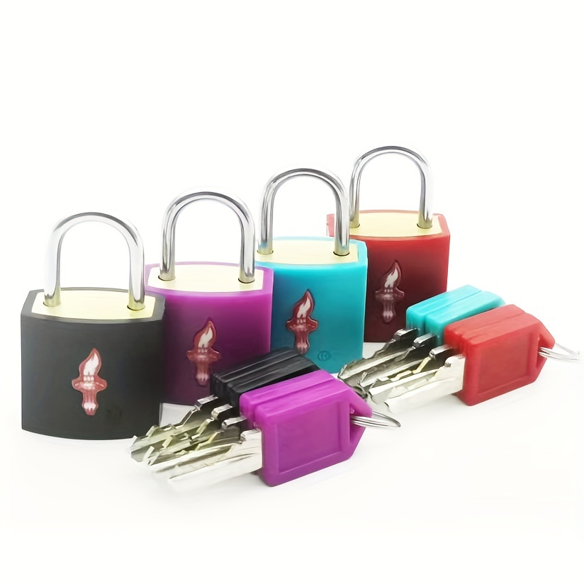 Mini Colorful Locks With Keys For Suitcase And Luggage, Metal