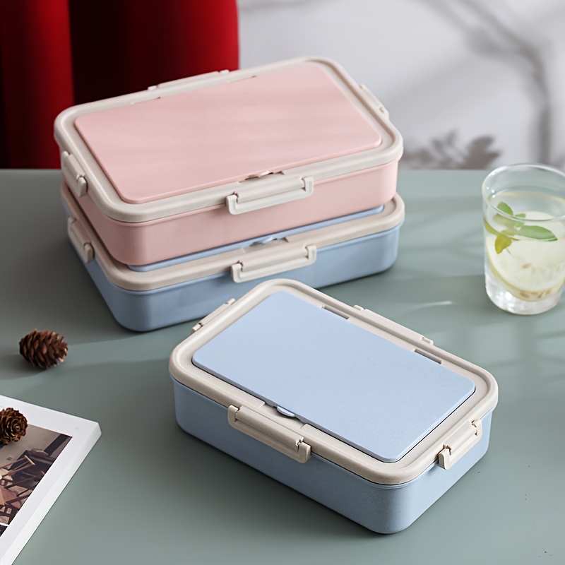 Office Staff Meal Box Square Bento Box Leakproof Food - Temu