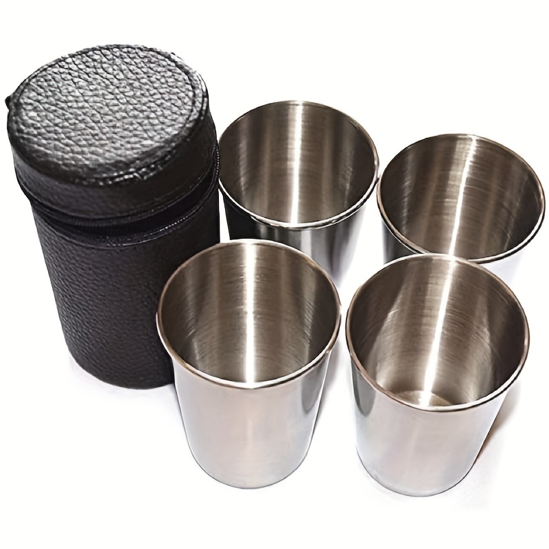 10pcs/5pcs Liquor Cup Stainless Steel Shot Cups Portable Drinking