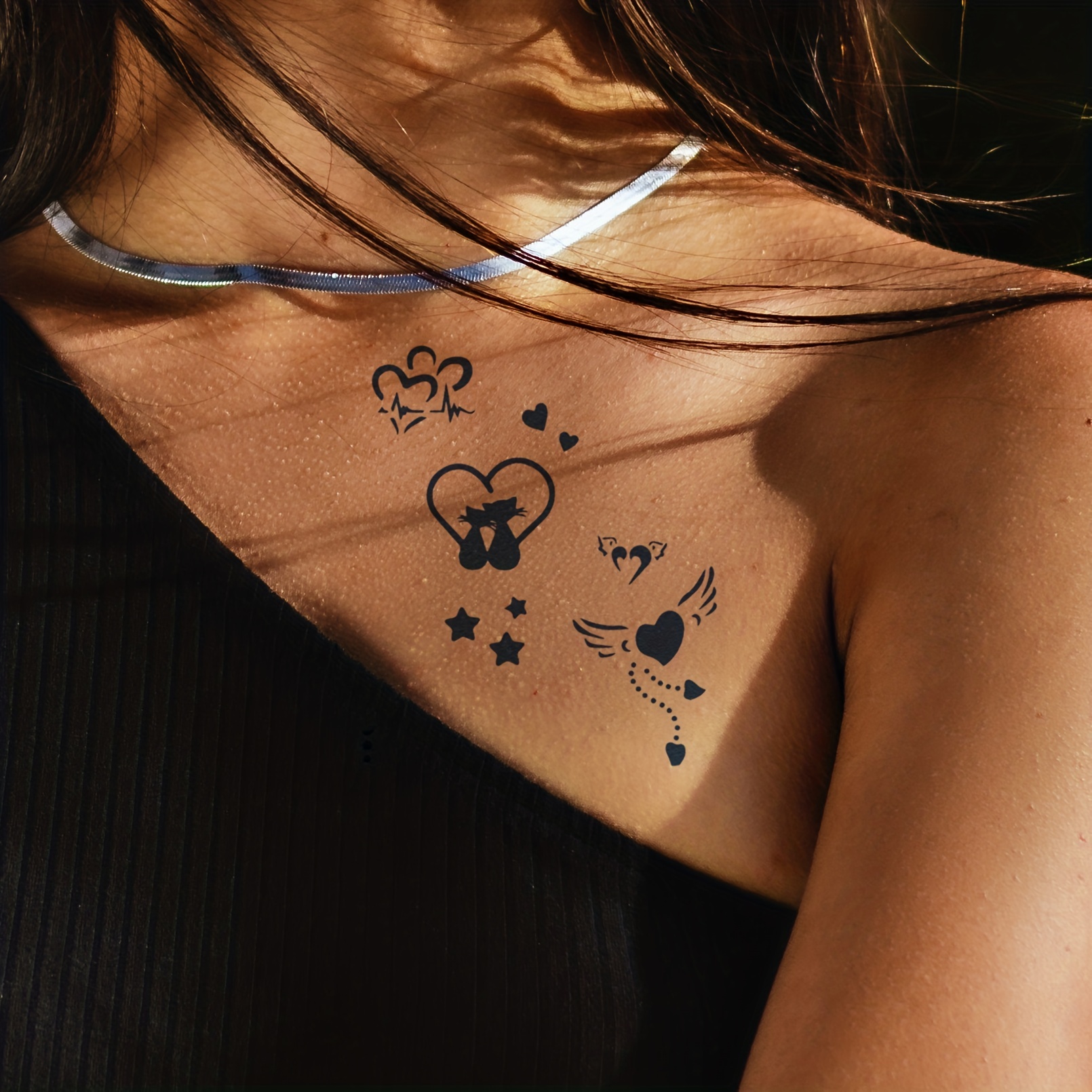 Tatuajes Temporales Adultos Tatuajes Temporales Pequeños - Temu Chile