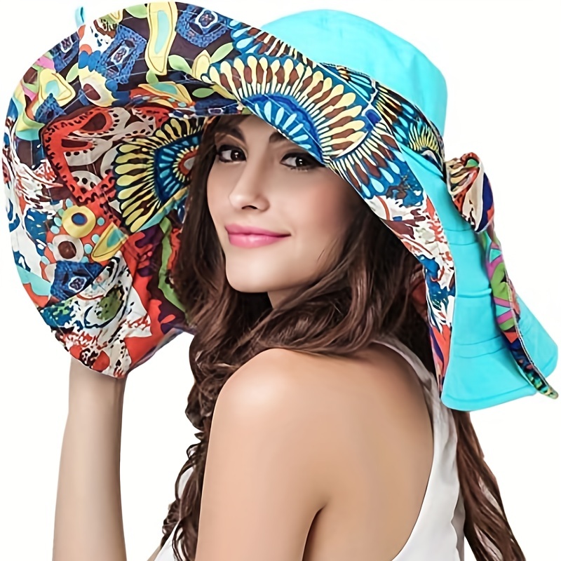 Stay Protected In Style: Women's Large Brim Uv Protection - Temu