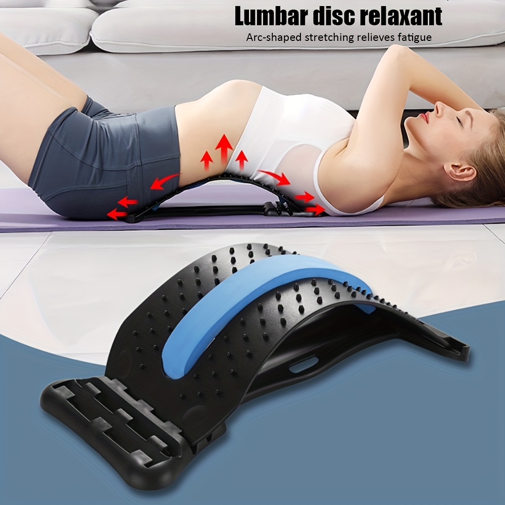 Back Stretcher for Lower Back Pain Relief, Multi-Level Lumbar Support  Stretcher Spinal Back Massager, Back Muscle Pain Relief Spine Cracker for  Sciatica, Herniated Disc, Scoliosis, Spinal Stenosis
