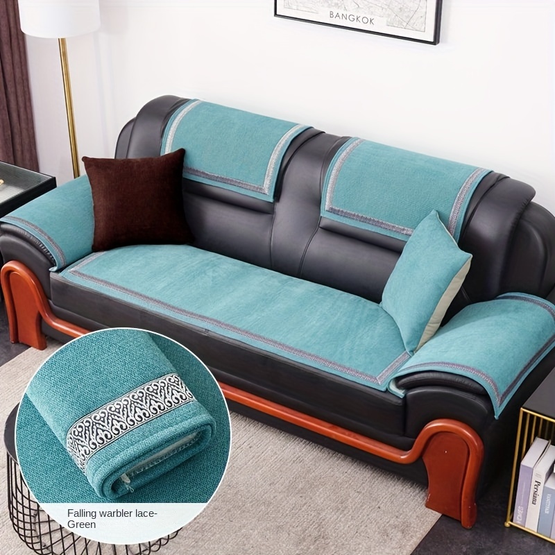 Leather Sofa Cover Anti slip Couch Cover Four Seasons - Temu