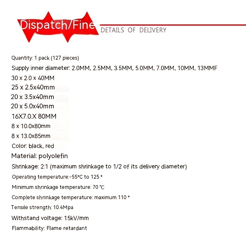 127 Piezas, Tubos Termo Retráctiles Poliolefina. Adhesión Cables Eléctricos  / Automotriz - Negocios, Industria Ciencia - Temu