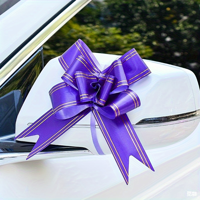 10PCS Large Pull Bows Floristry Gift Wrapping Ribbon Wedding Festival Car  Decor