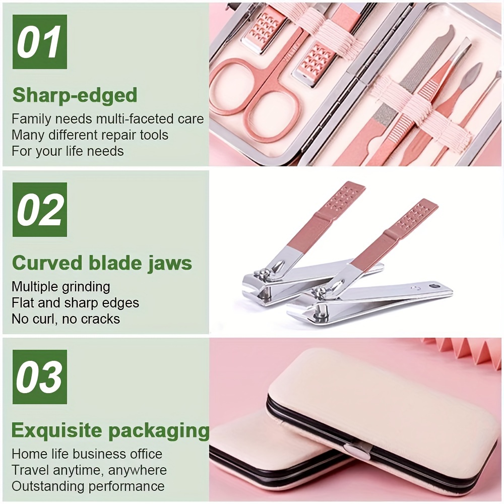 Portable Nail Clippers Set Simple Manicure Tool For Office - Temu