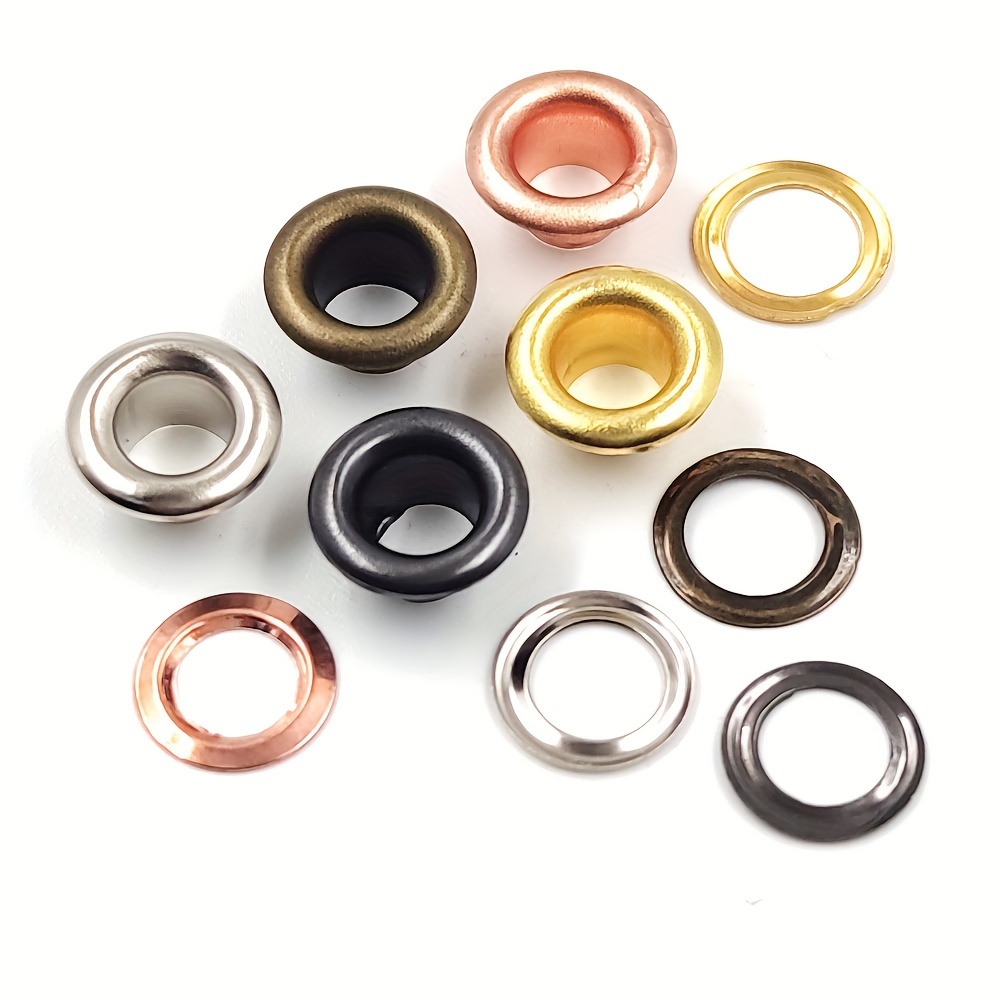 Multicolor Metal Eyelets Grommet Ring With Washer For Diy - Temu