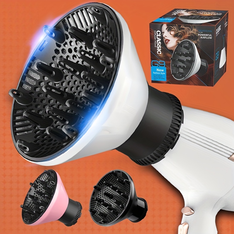 

Universal Hair Dryer Diffuser Fit Most Of Hair Dryers, Adaptable For Blow Dryers With 1.65 Inch To 2.55 Inch Diameter For Curly Or Wavy Hair