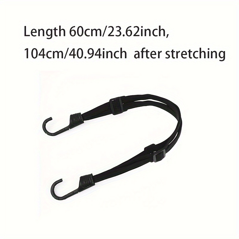 Universal 23.62inch Motorcycle Luggage Strap Moto Helmet Gear Fixed Elastic  Buckle Rope High Strength Stretchable Protection