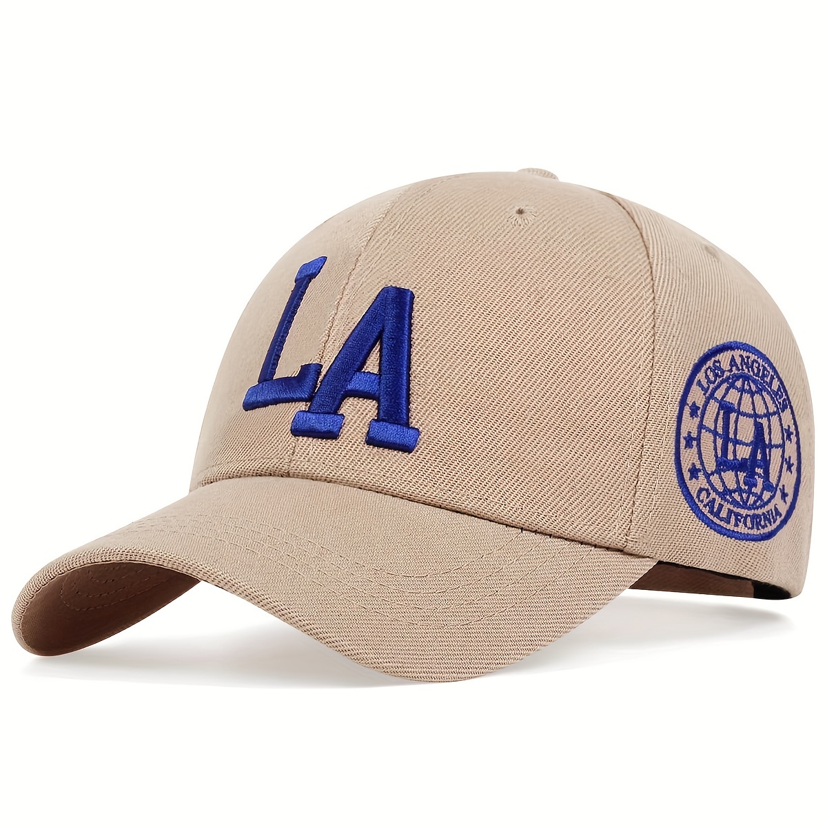 Los Angeles Embroidery Baseball Baseball Hat, Dad Hats unisex Casual Sports Sun Hats Solid Color Adjustable Dad Hat for Women & Men,Mens Hats and