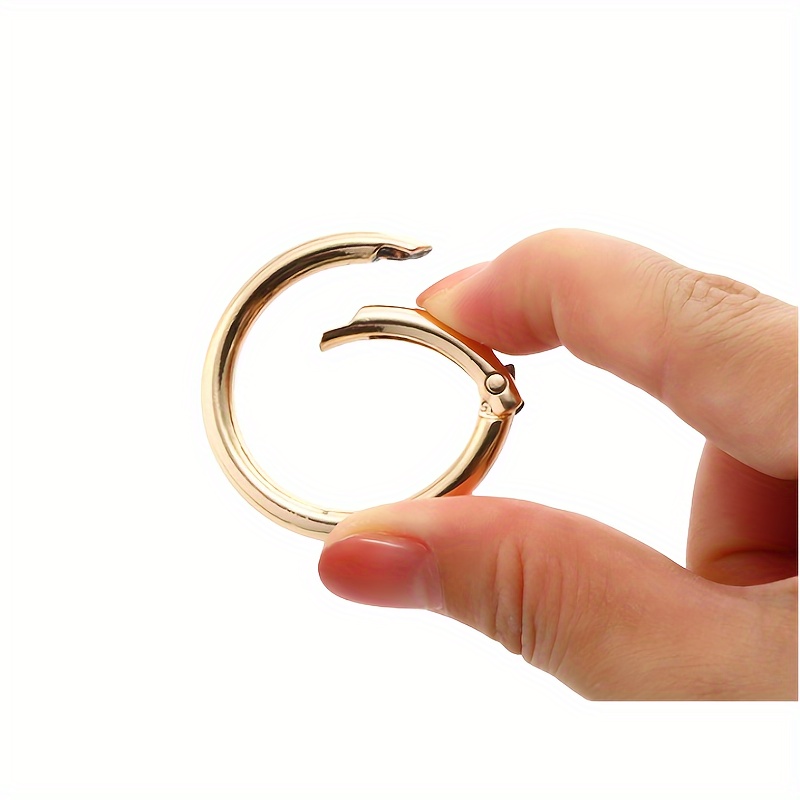 Large Size Minimalist O ring Open Buckle Clip Charm Ring For - Temu