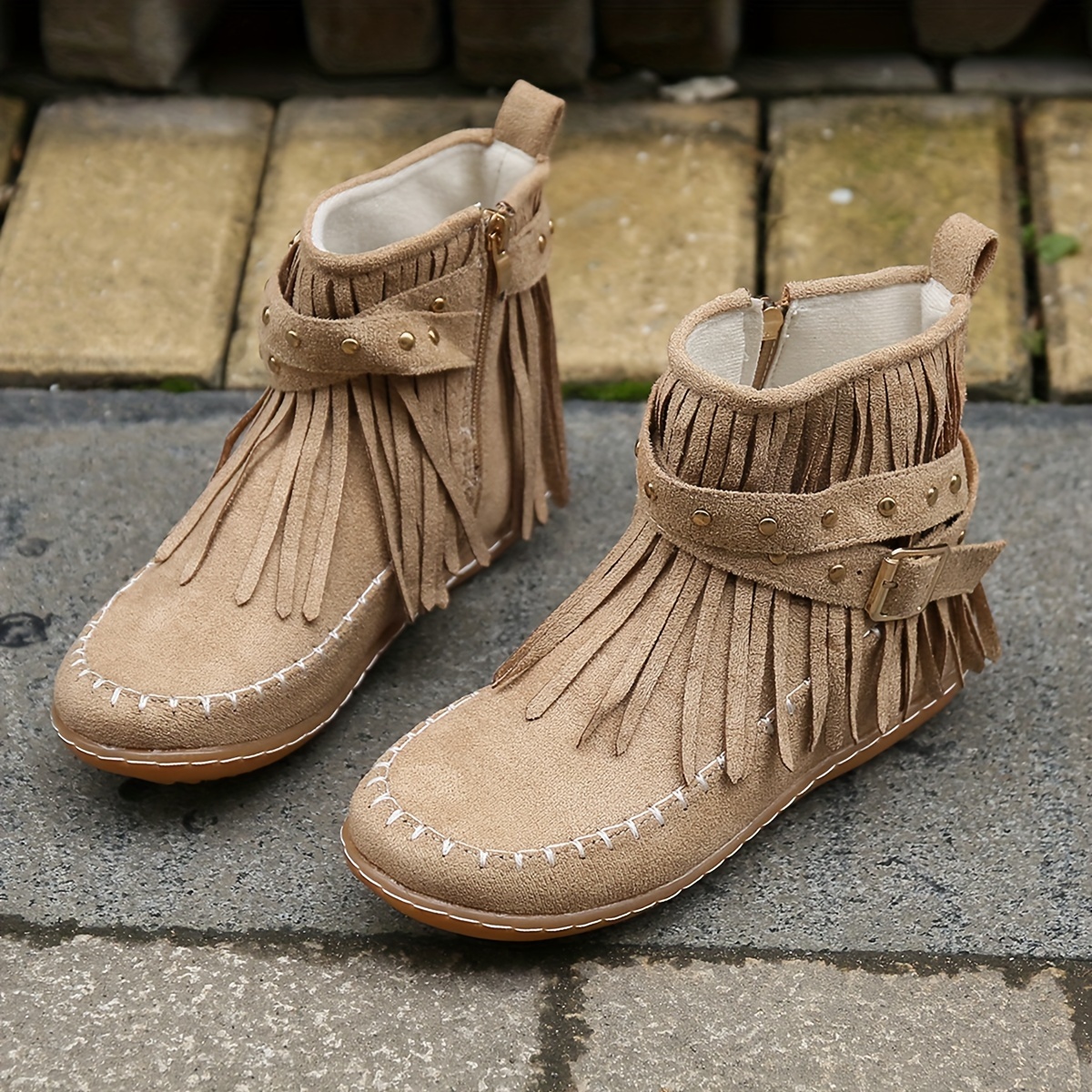 Short store moccasin booties