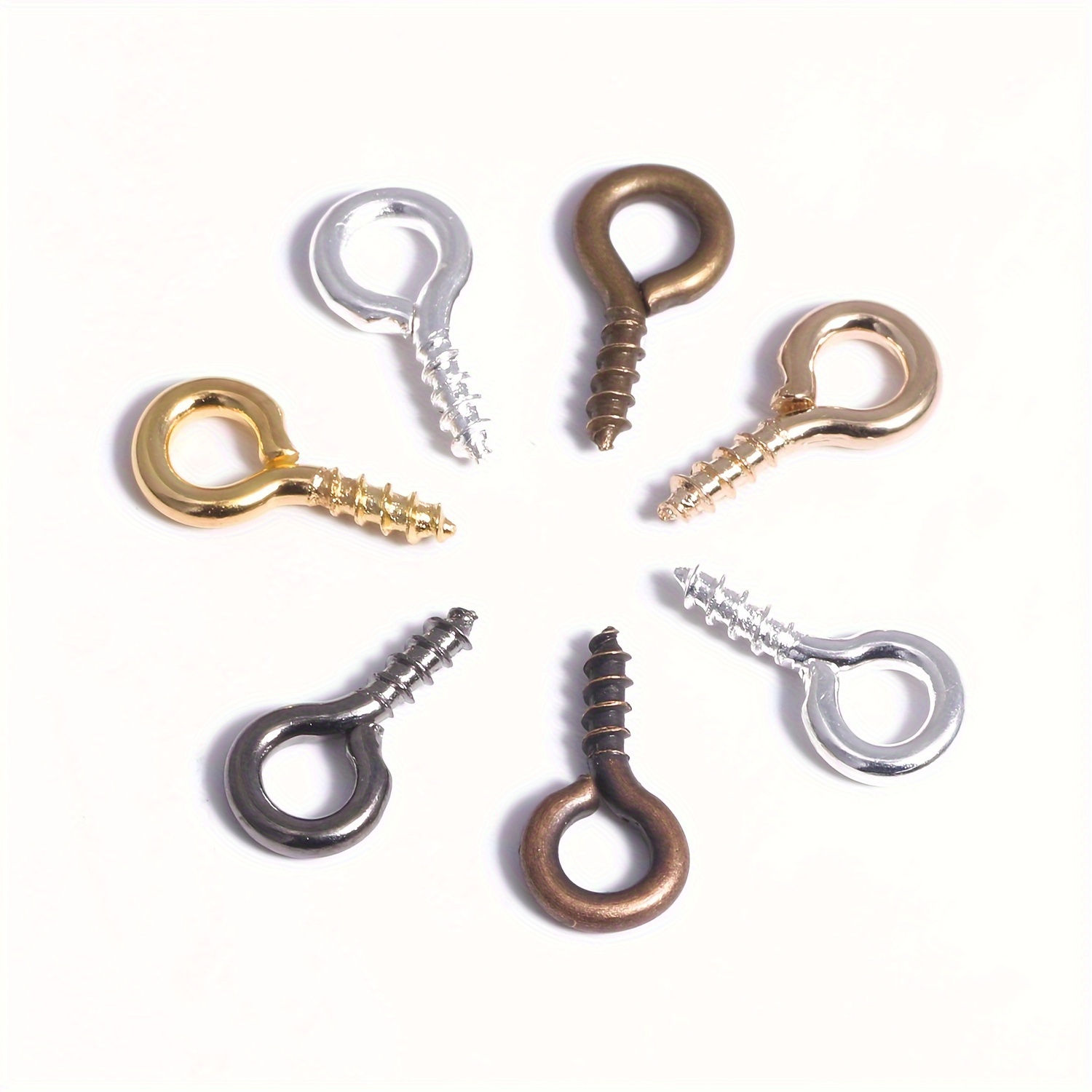 Small Screw Hook Mini Screw In Jewelry Hook Tiny Metal Screw - Temu