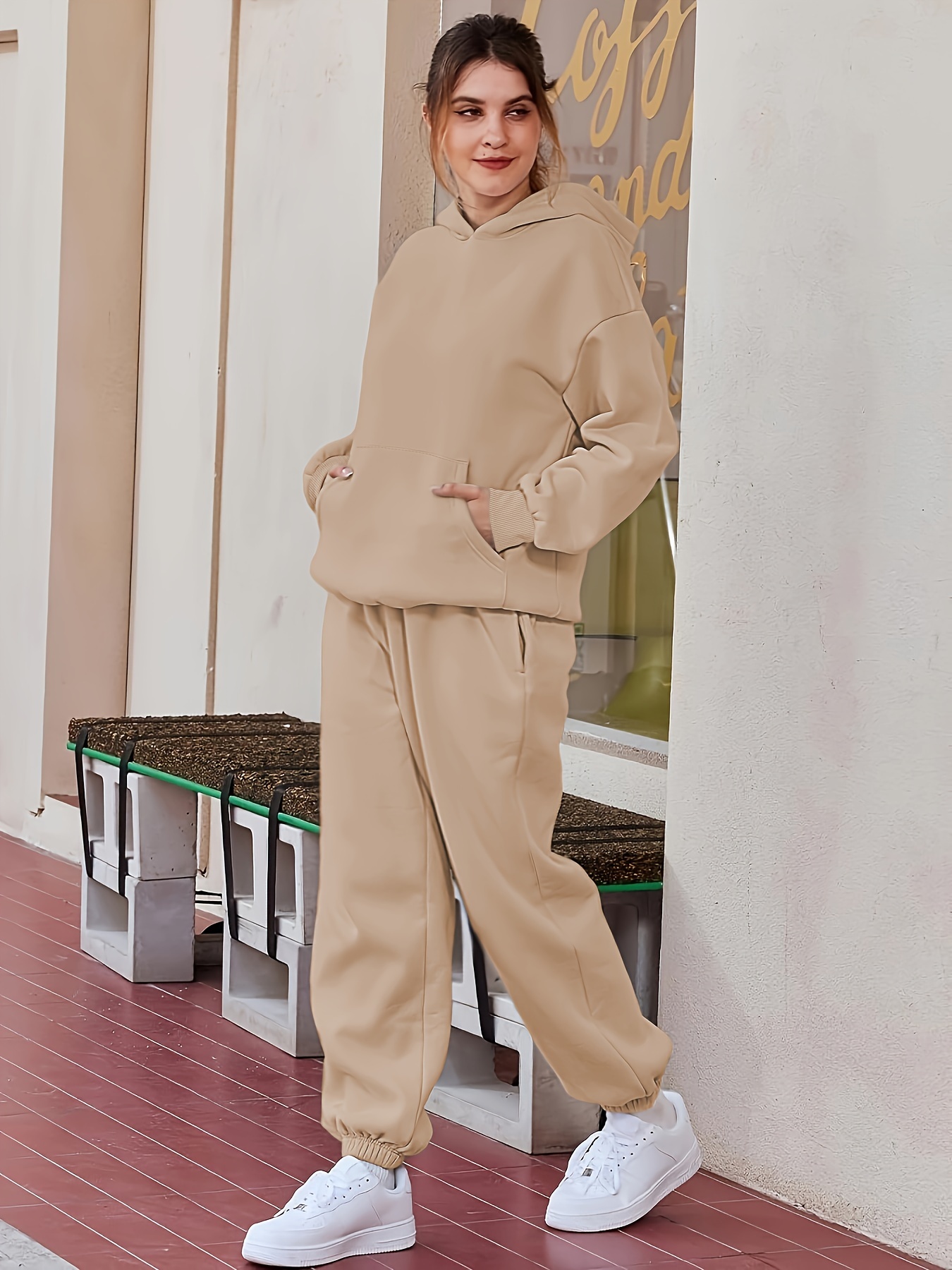 Two Piece Womens Hoodies Pullover Sweatshirt and Pants Set for Women Plus  Size Long Sleeve Jogging Suits Tracksuit (Color : 2XL, Size : Brown) :  : Clothing, Shoes & Accessories