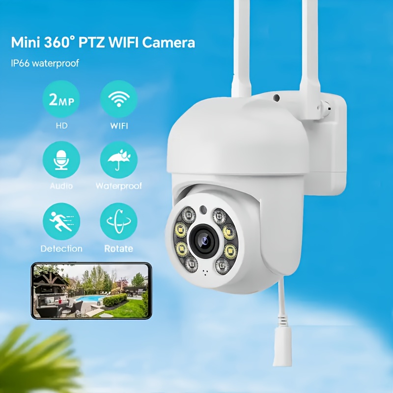 Camera Ip Wifi Mini Hd Sans Fil, Caméra Intérieure Sans Fil Vision