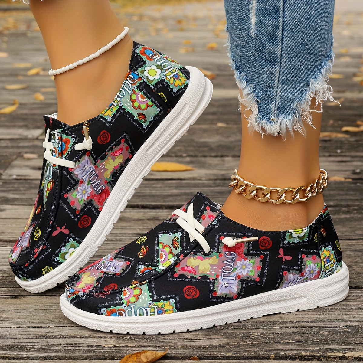 Women Letter Print Canvas Shoes Casual Lace Up Outdoor Shoes Lightweight Low Top Valentine s Day Shoes