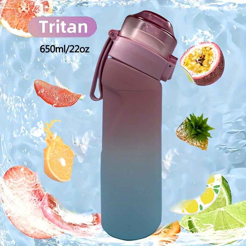 Portable Leakproof Water Bottle With 7 Flavour Pods Scented - Temu