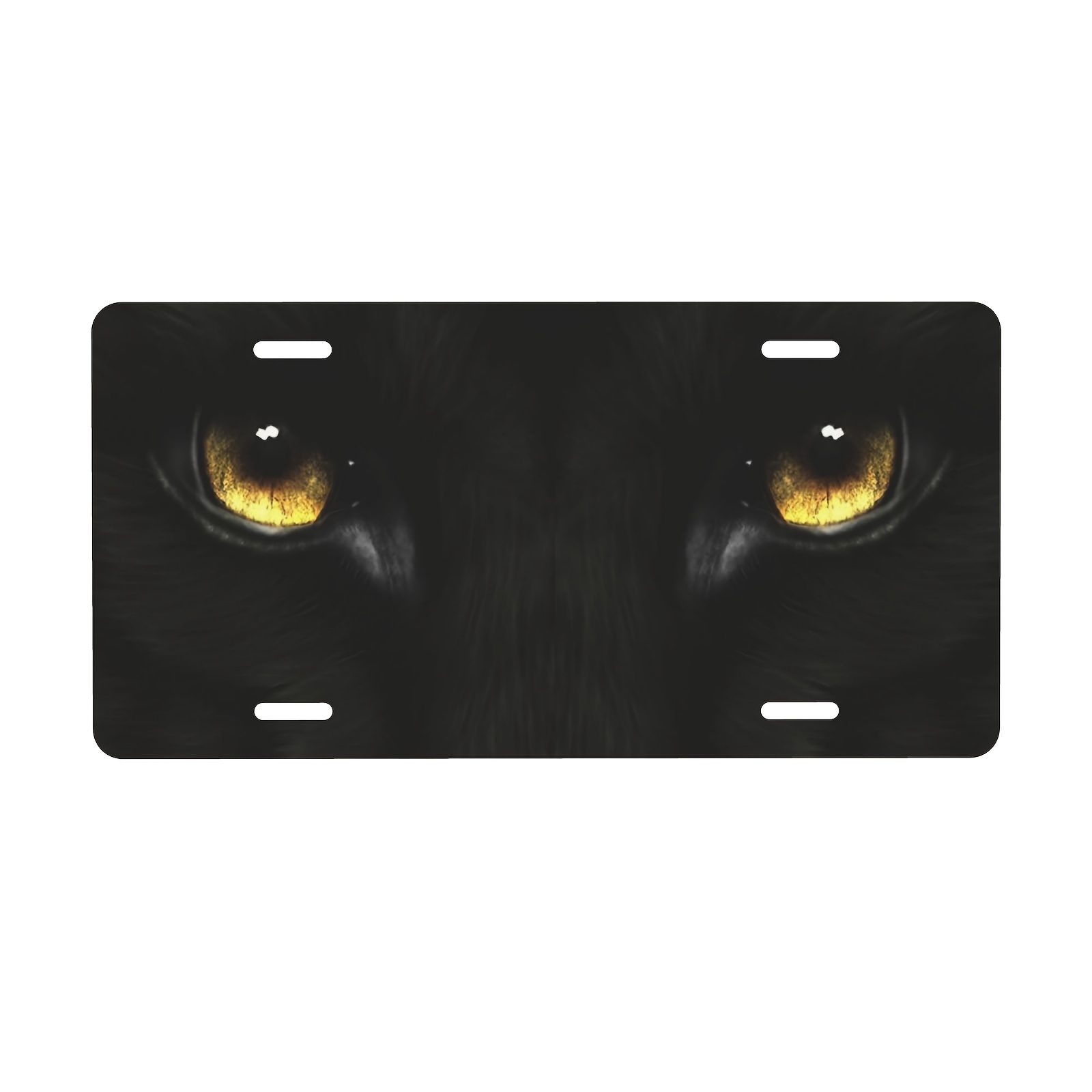 Black Panther License Plate Cover - Cool Animal Decorative License Plate Gift