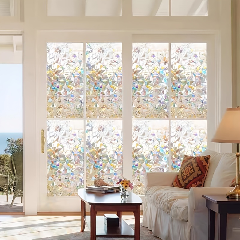 Stained Glass Window Film Rainbow Window Privacy Film - Temu