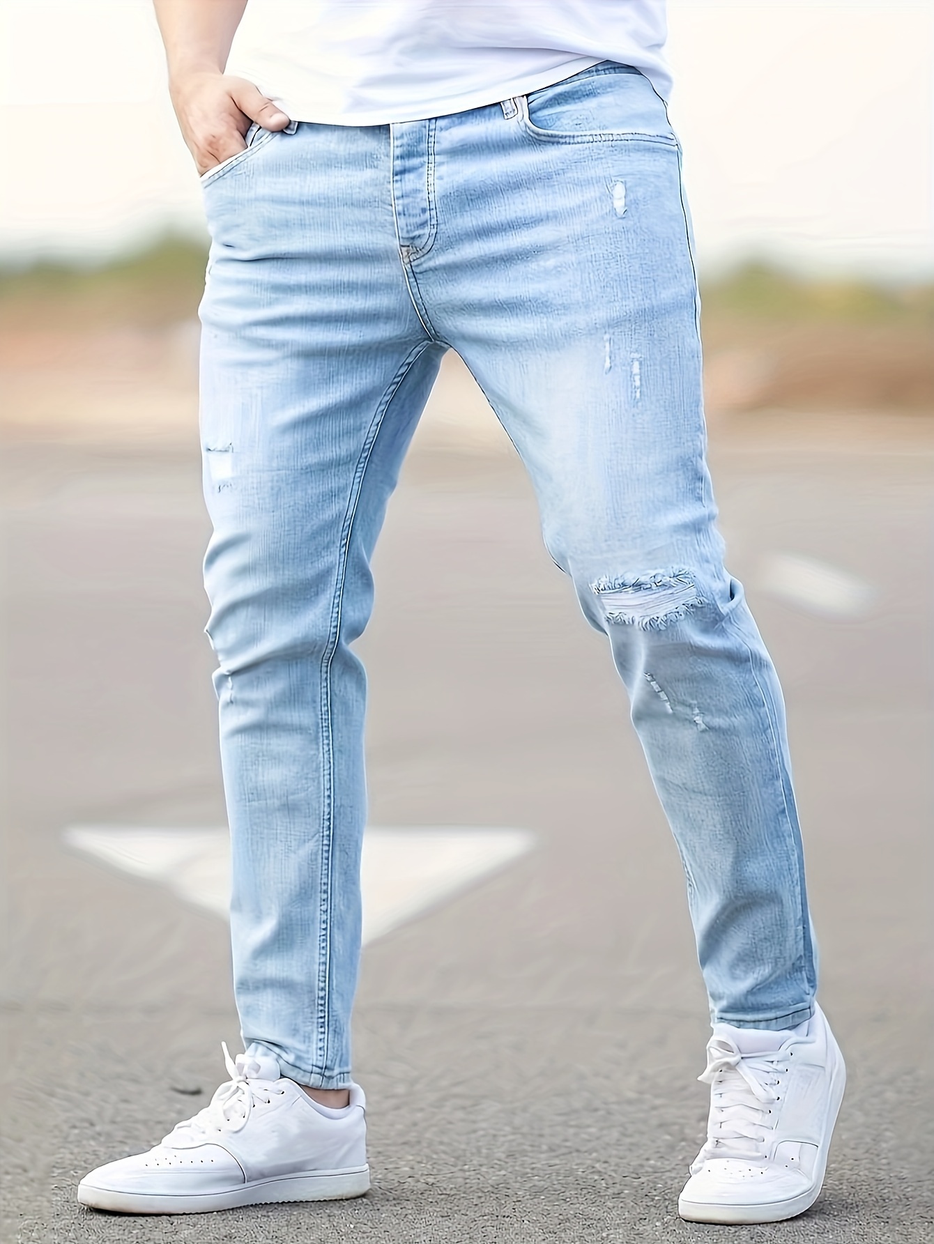 Slim Fit Light Blue Jeans