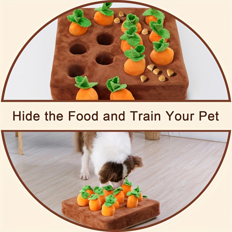 Hide and Seek Carrot, Interactive Dog Toys Feeding Sniff Mat Carrot Plush  Toy, for Fun Carrots Harvest Toy Memory Games Training Dogs Puppy  Strawberry 