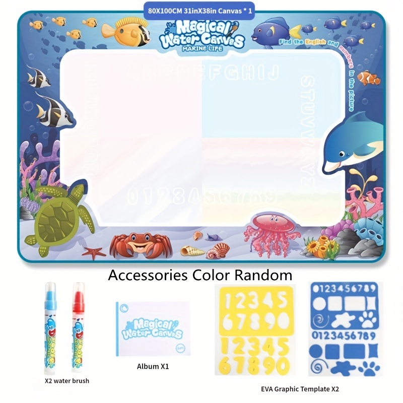 Magic Water Canvas Toys Can Be Water Paint Drawing Board - Temu