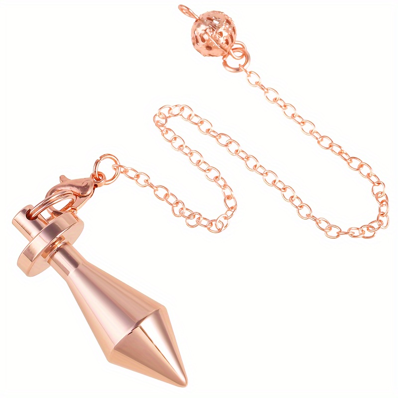 Metal Pendulums Shape Pendant Necklace Dowsing Pointed - Temu United ...