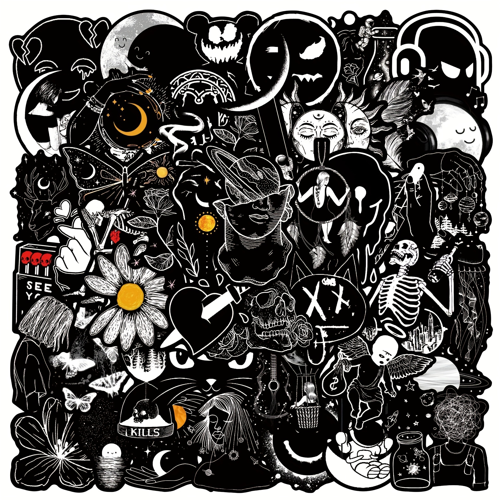 Black Stickers - Temu