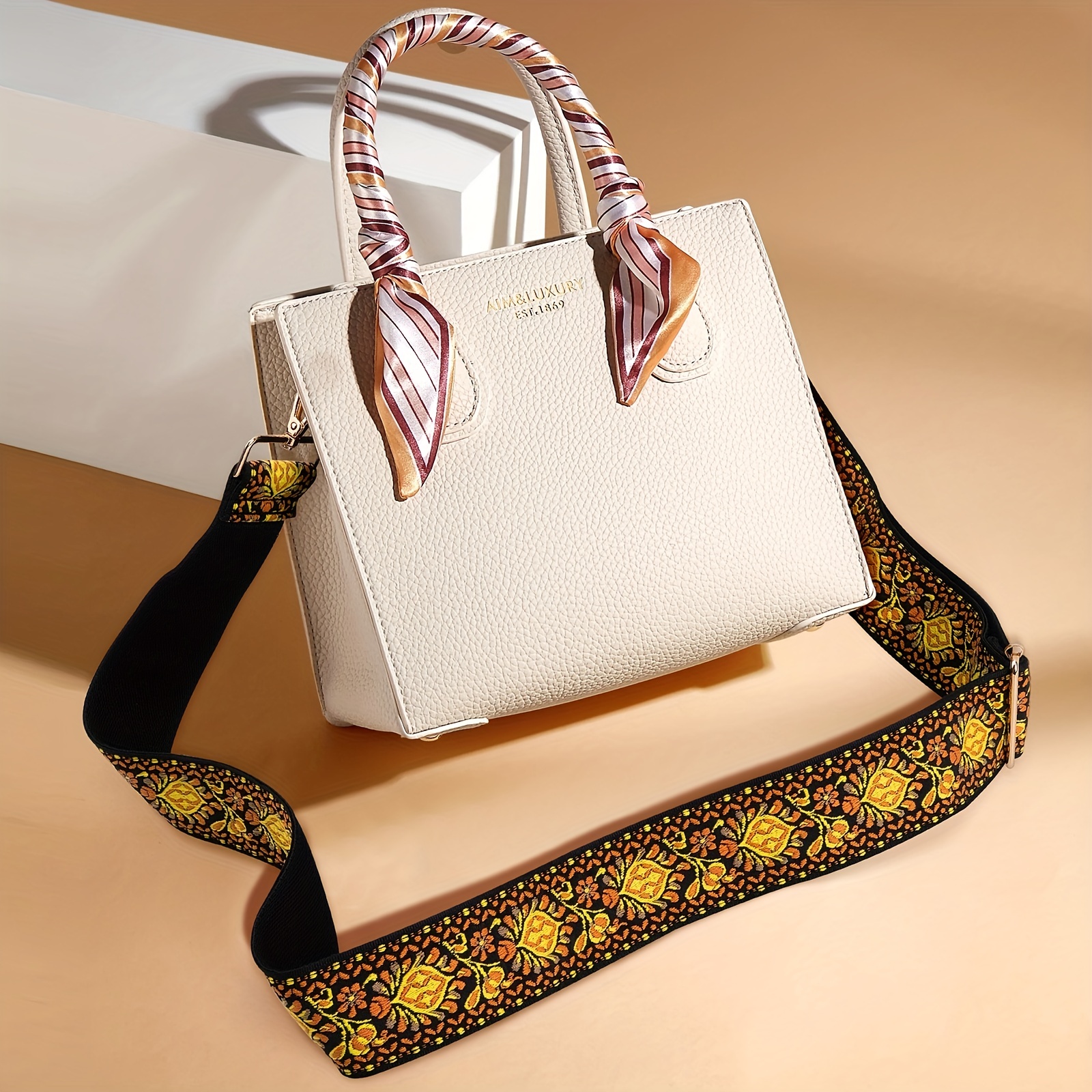 Purse Strap Replacement Crossbody Bag Women Wide Adjustable Jacquard Woven Handbag  Straps