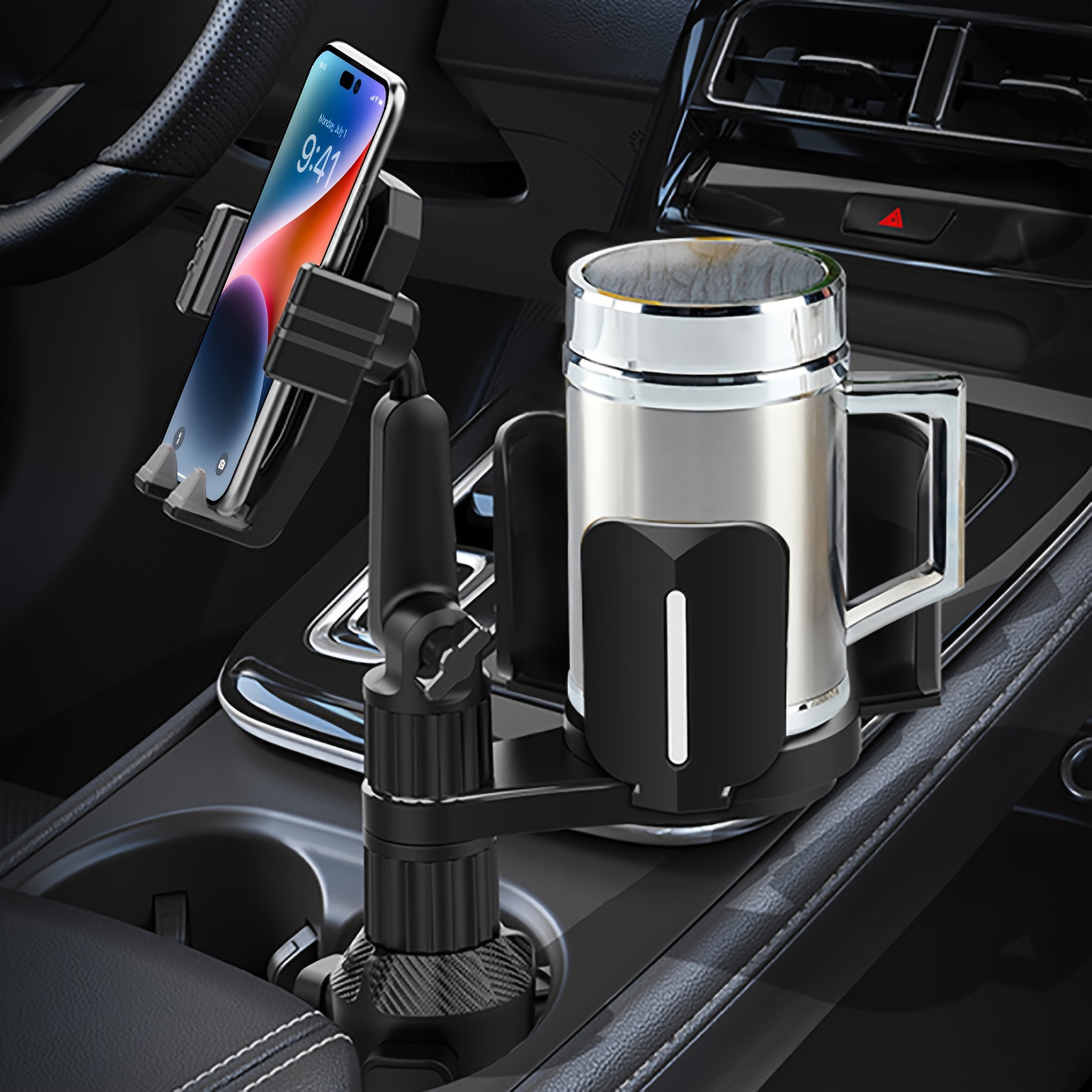Car Cup Holder Expander Adapter (Réglable) Avec Support De