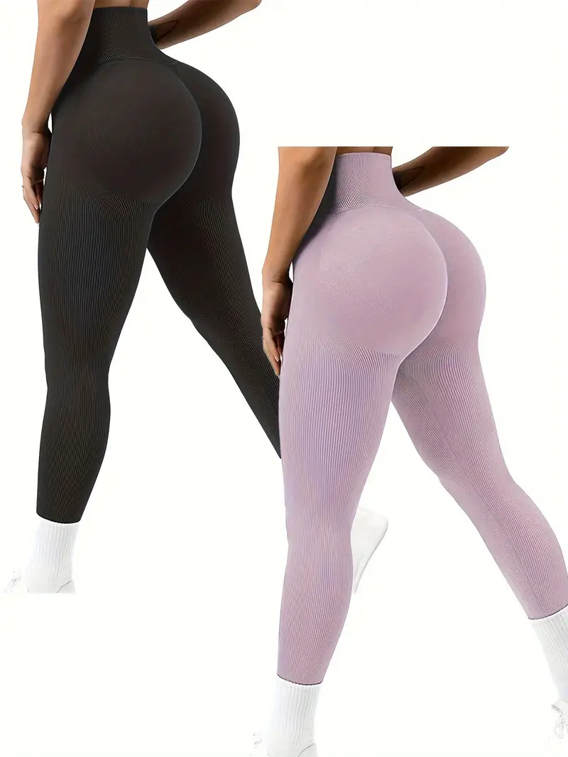 Women's High Waist Butt Lifting Leggings Ruched Butt Seamless