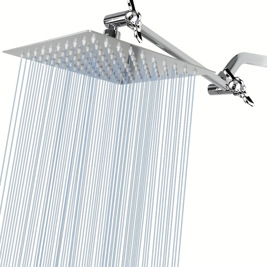 Cabezal de ducha, cabezal de ducha de lluvia de alta presión de 10 pulgadas  con brazo de extensión ajustable de 11 pulgadas y cabezal de ducha de mano