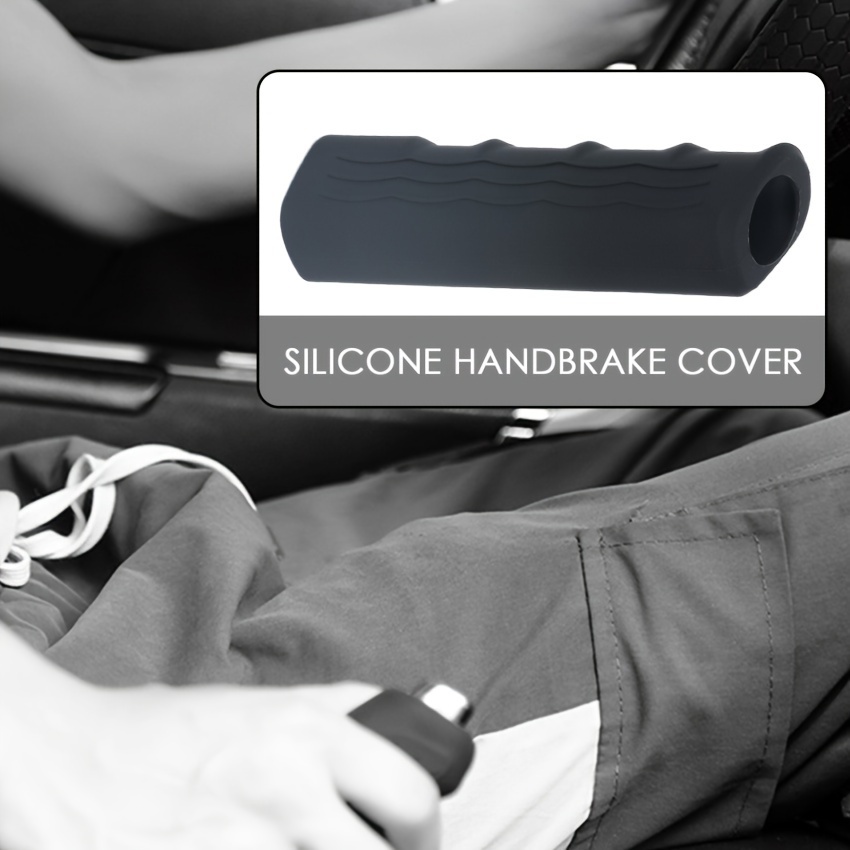 1 Stück Universal-Hauben-Auto-Anti-Rutsch-Handbremsgriff-Abdeckung –  Verschönern Sie Ihr Auto Mit Schwarzem Silikon-Zubehör