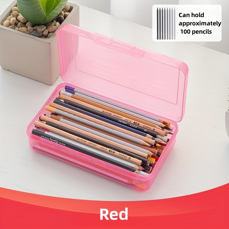 Transparent Mujis Pen Box Plastic Pen Box for School Pencil Case Extra  Large Made in Japan Pen Box Stationery Special Offer