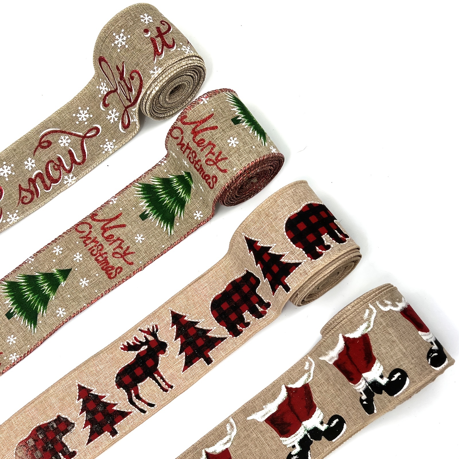 5yards Ribbon For Gifts Christmas ribbon Roll Ribbon For - Temu