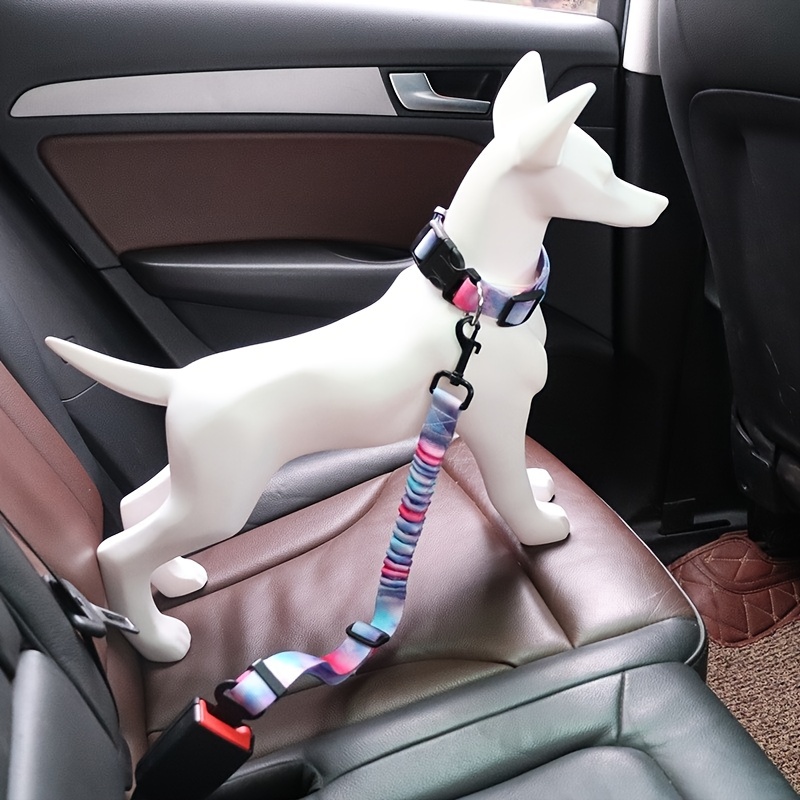 Elastic Retractable Dog Seat Belt Secure Your Pet While - Temu
