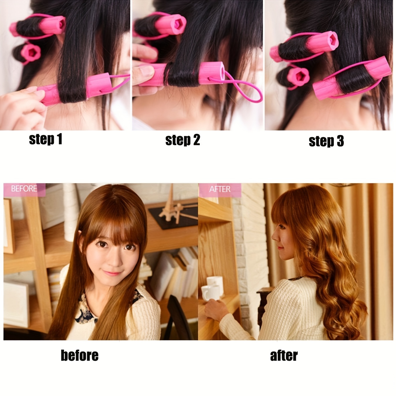 Foam Hair Curlers Silicon Sleep Hair Rollers Fashionable Temu