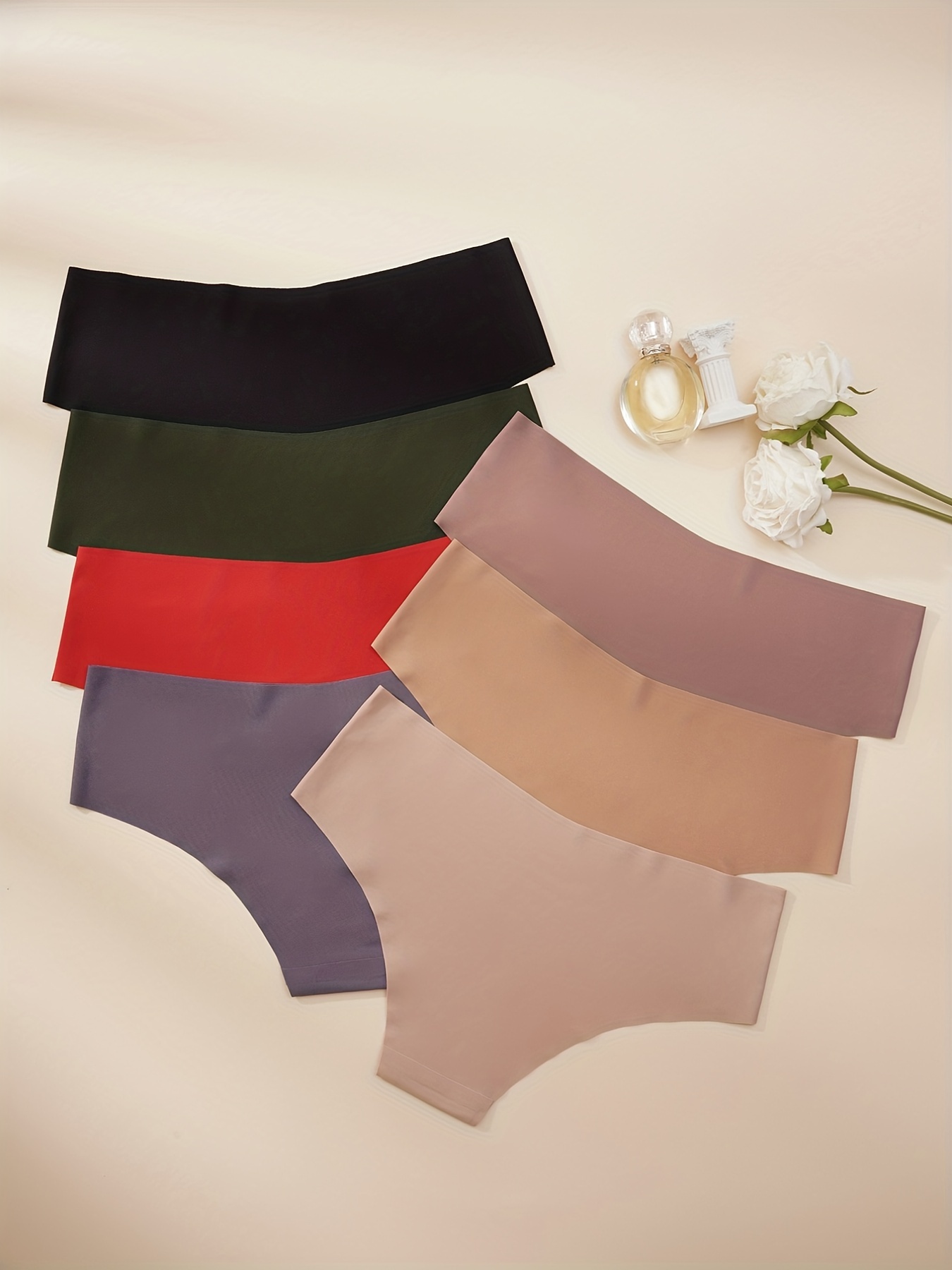 Seamless Hipster Panties Comfy Simple Stretchy Intimates - Temu