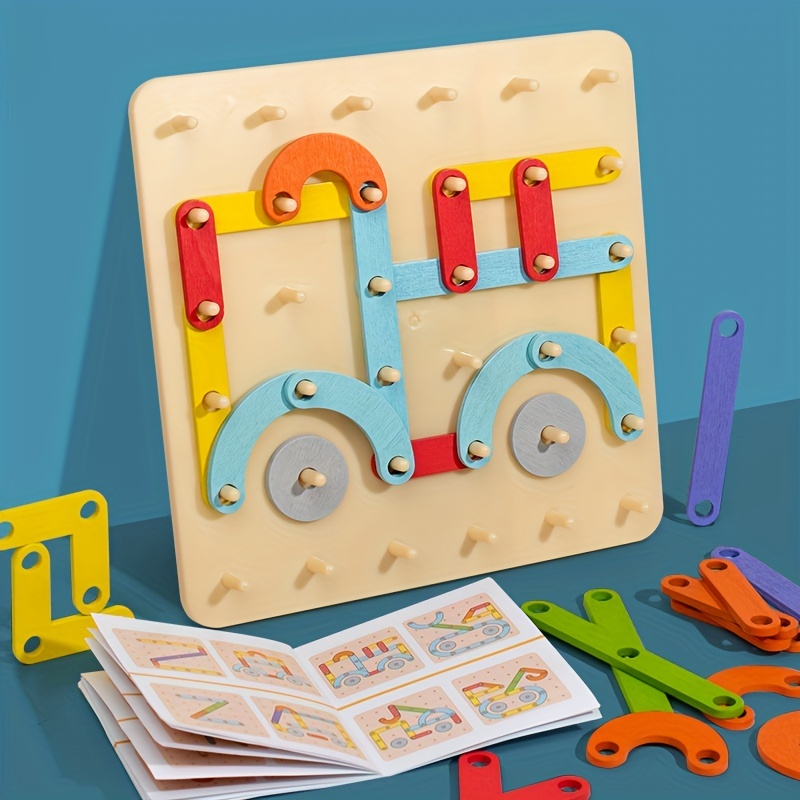 Peg Board Toy Parent child Interactive Creative Puzzle Game - Temu