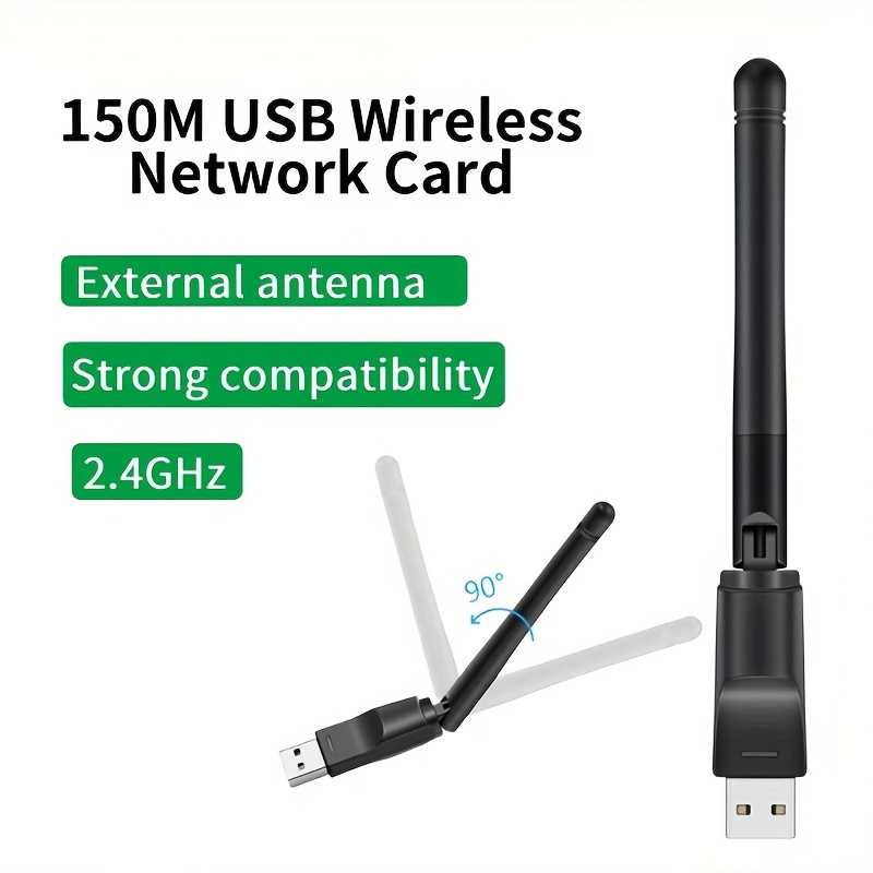 Tarjeta De Red Inalámbrica Externa Antena Wifi Usb Adaptador 150mbps 2dbi  Lan Wireless Receptor Ociodual con Ofertas en Carrefour