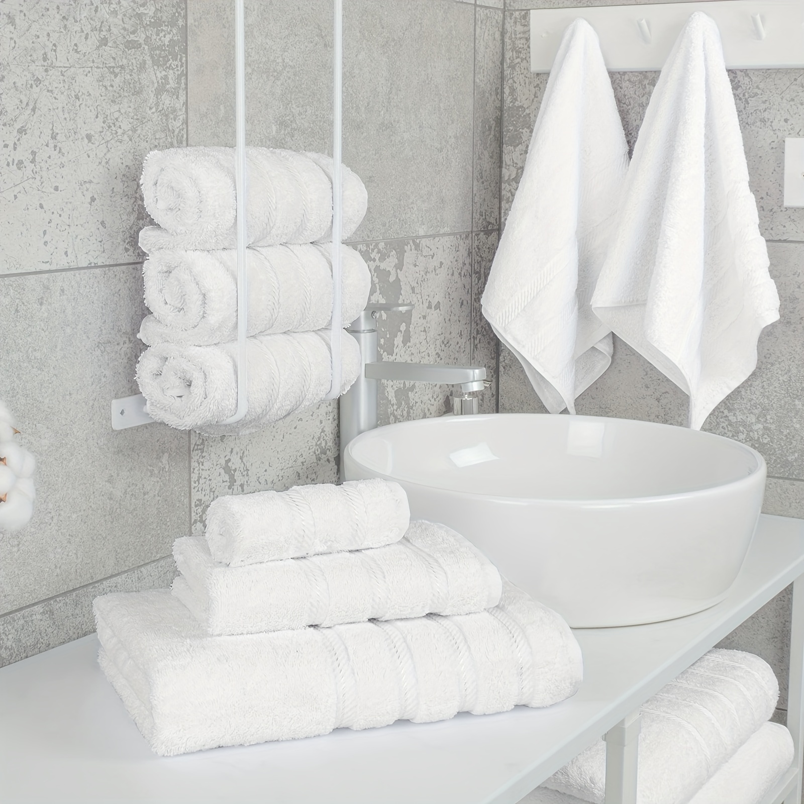 Clearance! Hand Towels for Bathroom , Cotton Bath Hand Towel , Face Towel  Soft Highly Absorbent Towels for Adults and Children for Bathroom Kitchen