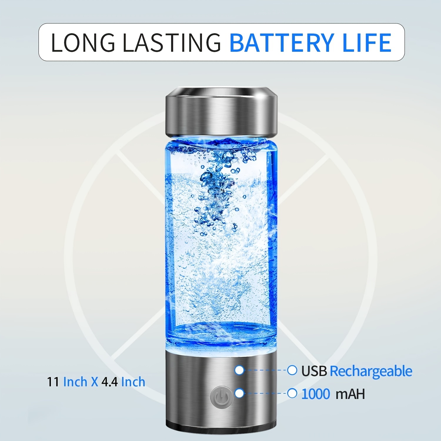 Hydrogen Rich Water Generator Bottle Dual Chamber Maker For - Temu