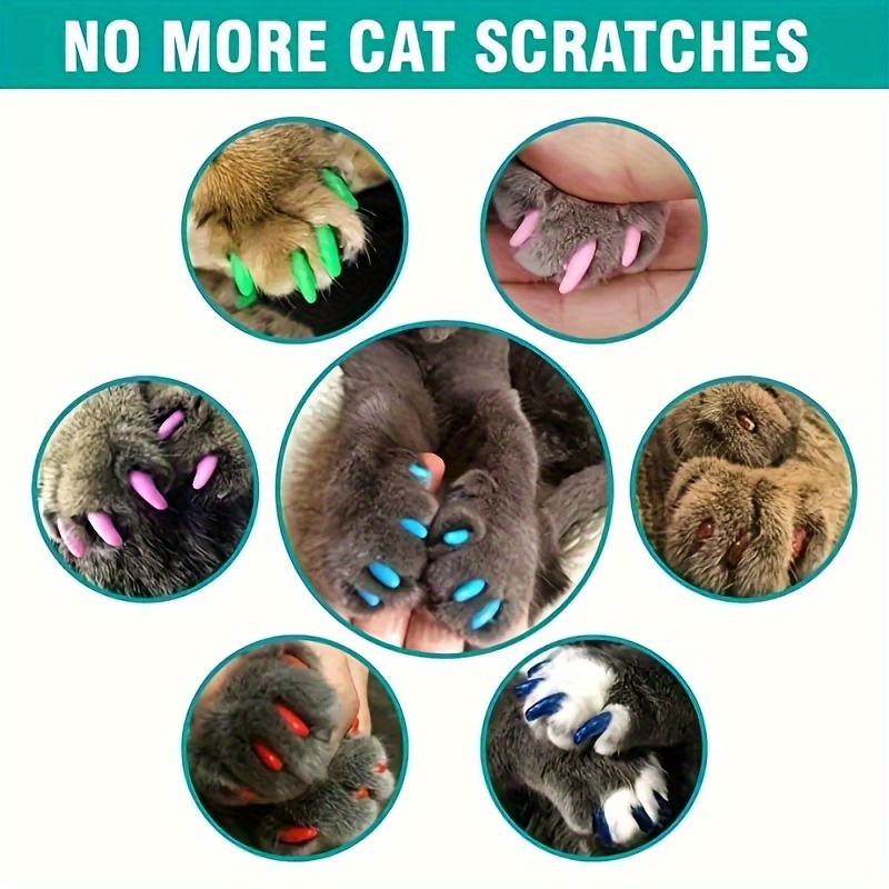 Cat Scratches Cat Claw Caps Amazon VICTHY 120pcs Cat Nail Caps Cat