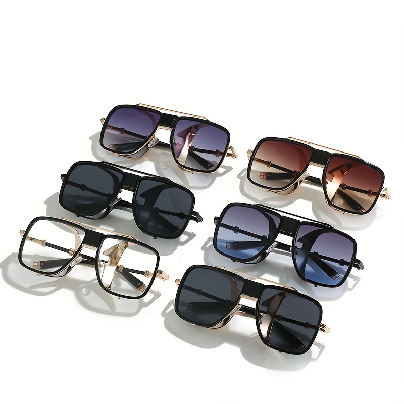 Steampunk Metal Frame Aviator Sunglasses UV400