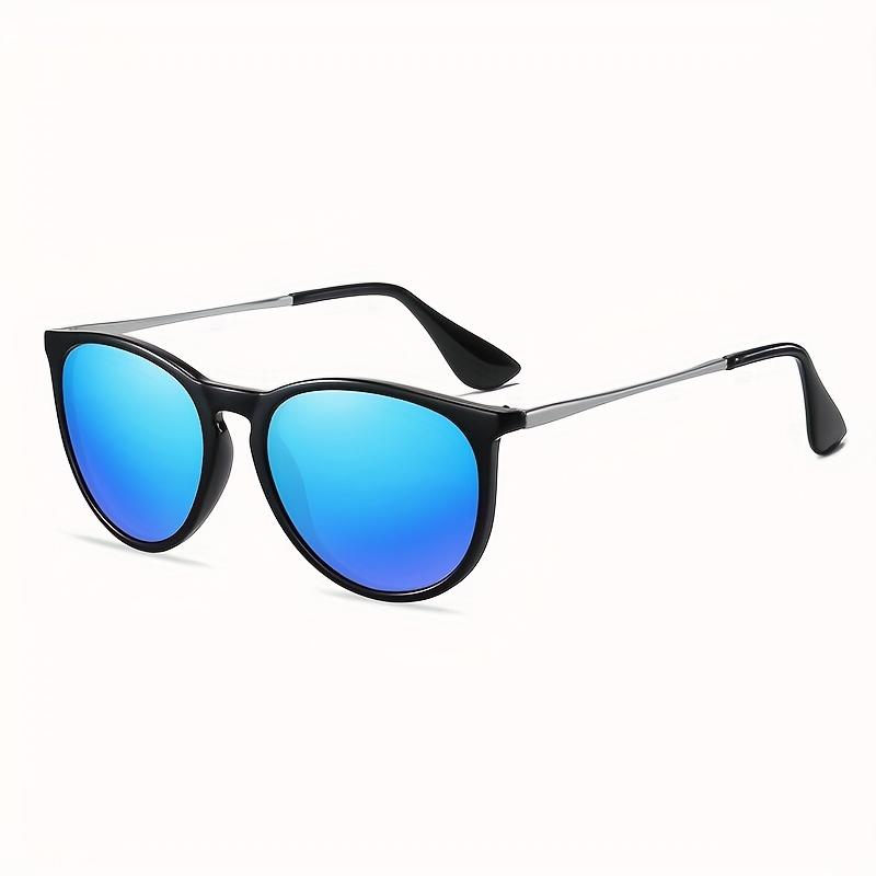 Polarized Round Fashion Sunglasses Women Men Retro Outdoor - Temu