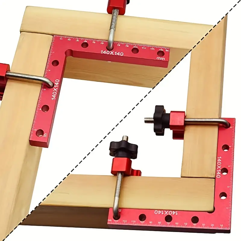 R morsetto ad angolo retto morsetto angolare quadrati di posizionamento a  45/90 gradi strumenti per la lavorazione del legno per armadietto in legno,  cassetto della scatola delle cornici - AliExpress