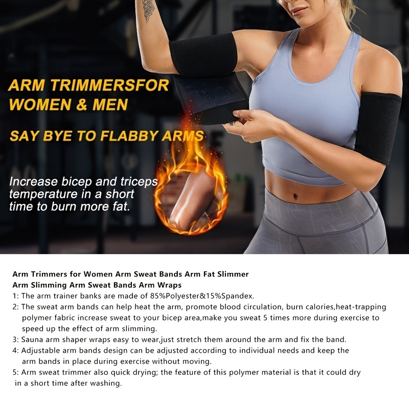 Sweat Arm Bands Trimmer For Women & Men Sauna Arm Slimmer